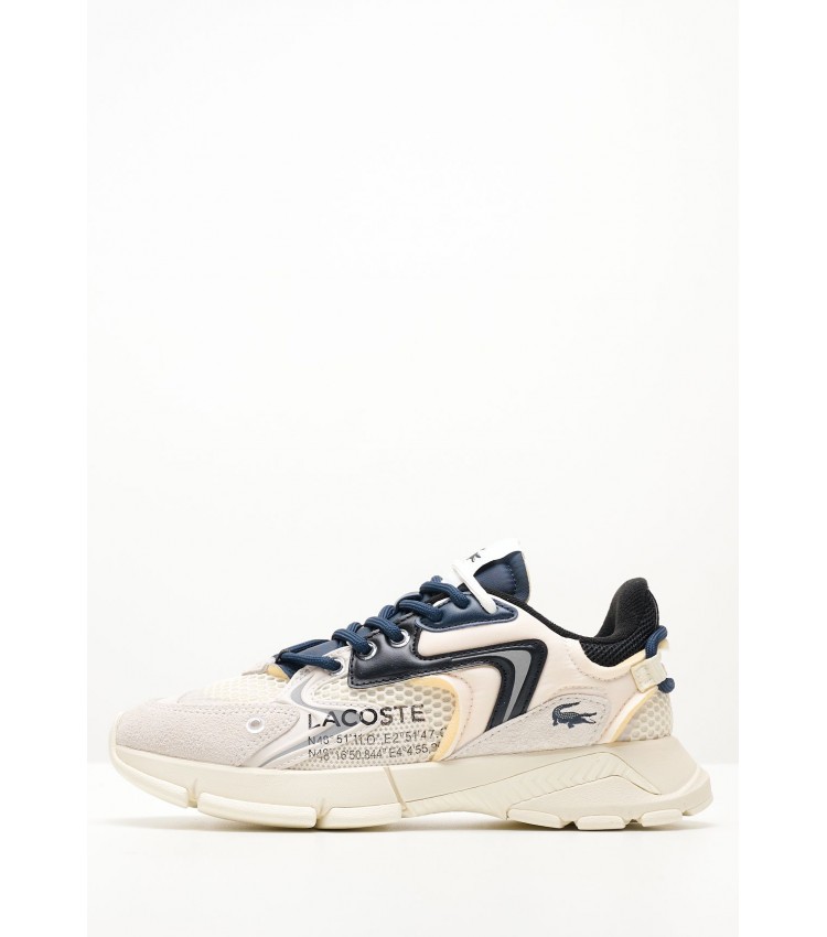 Γυναικεία Παπούτσια Casual L003.Sfa Άσπρο Δέρμα Καστόρι Lacoste Γυναικεία Παπούτσια Casual L003.Sfa Άσπρο Δέρμα Καστόρι Lacoste