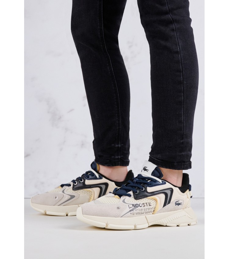 Γυναικεία Παπούτσια Casual L003.Sfa Άσπρο Δέρμα Καστόρι Lacoste Γυναικεία Παπούτσια Casual L003.Sfa Άσπρο Δέρμα Καστόρι Lacoste