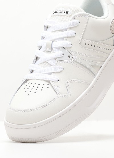 Ανδρικά Παπούτσια Casual L005.222.M Άσπρο Δέρμα Lacoste