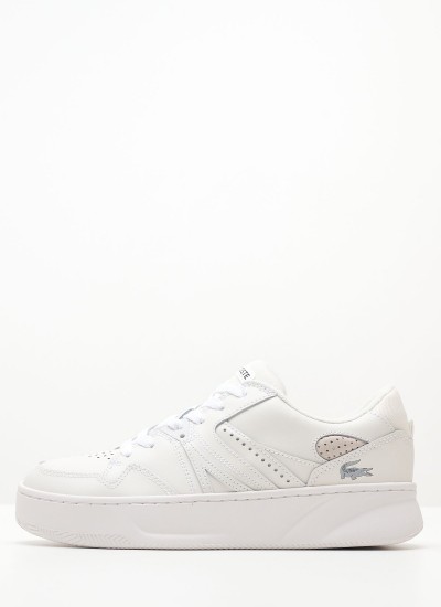 Γυναικεία Παπούτσια Casual Court.Zero Μπεζ Δέρμα Lacoste