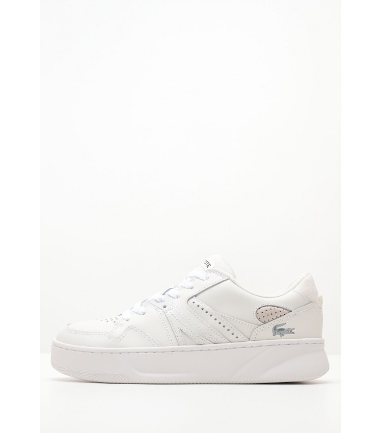 Γυναικεία Παπούτσια Casual L005.222 Άσπρο ECOleather Lacoste