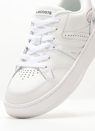 Γυναικεία Παπούτσια Casual Court.Zero Μπεζ Δέρμα Lacoste
