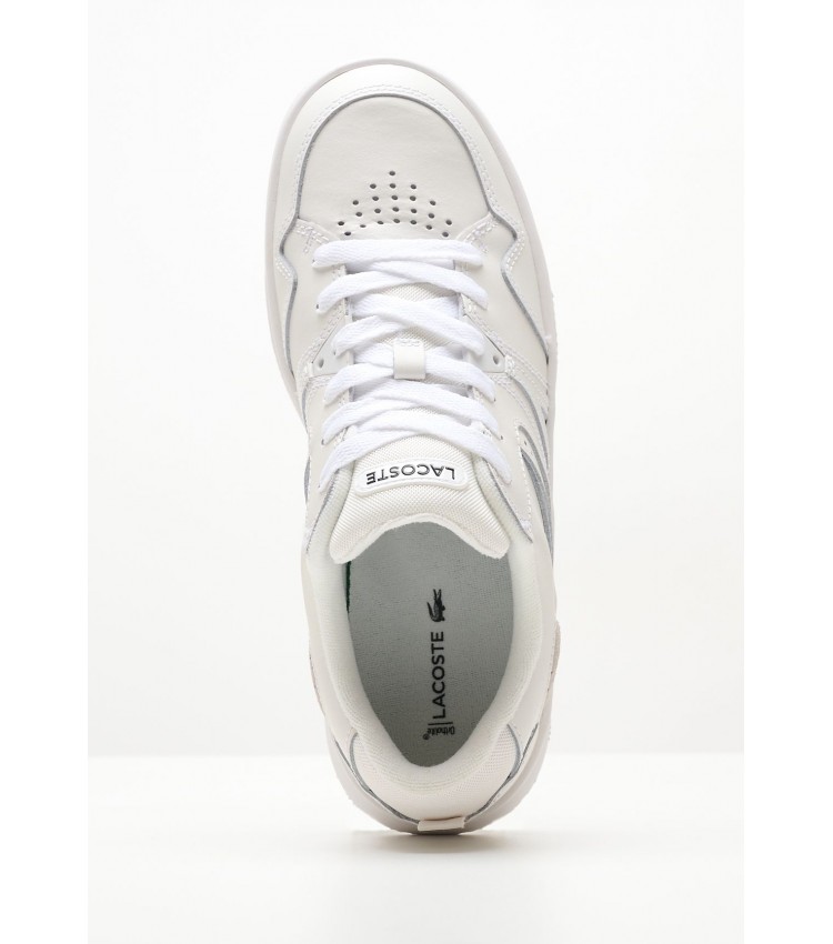 Women Casual Shoes L005.222 White ECOleather Lacoste