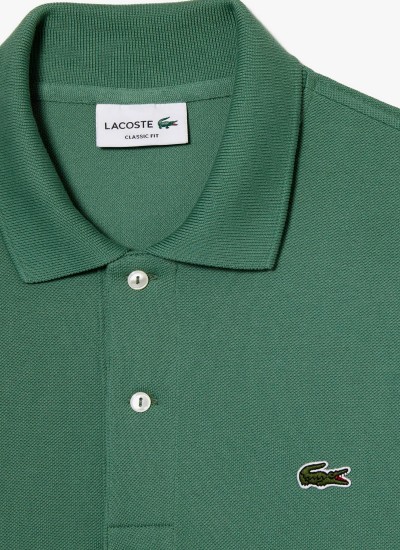 Ανδρικές Μπλούζες L1212.Pr Πράσινο Βαμβάκι Lacoste