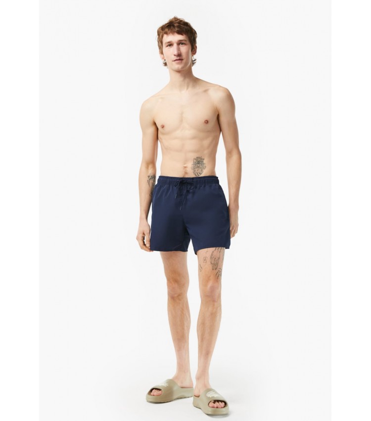 Men Swimsuit MH6270.G DarkBlue Polyester Lacoste