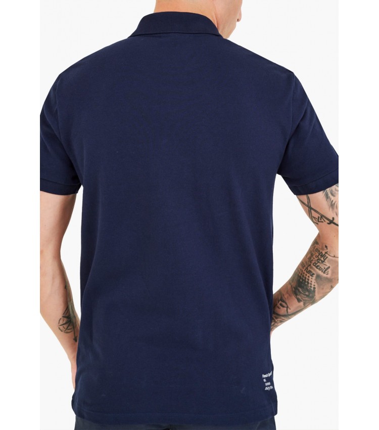 Men T-Shirts PH9535 DarkBlue Cotton Lacoste