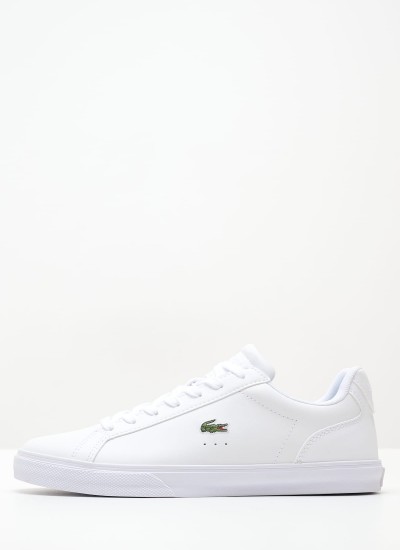 Γυναικεία Παπούτσια Casual Court.Zero Μπεζ Δέρμα Lacoste