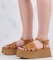 Women Platforms Low 88T8 Tabba Leather Frau