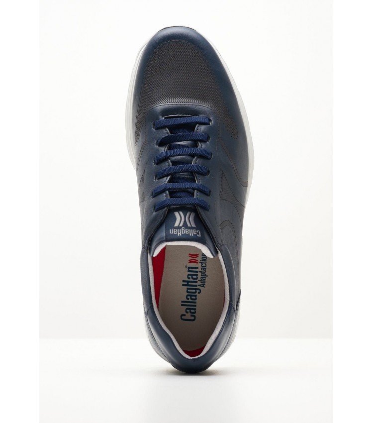 Men Casual Shoes 91322 Blue Leather Callaghan