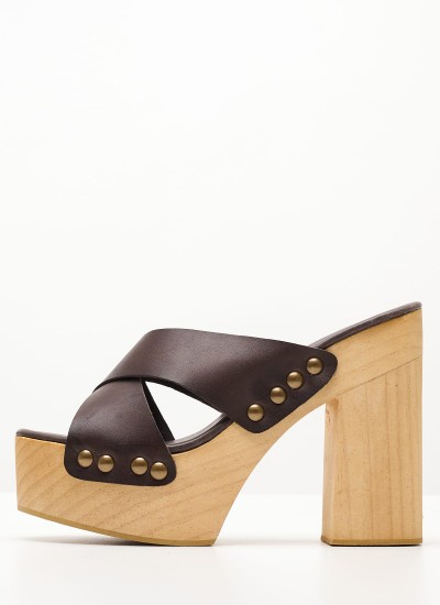 Γυνακεία Πέδιλα Summers Καφέ Δέρμα Jeffrey Campbell