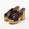 Women Mules Eulalia.Platforms Brown Leather Jeffrey Campbell Women Mules Eulalia.Platforms Brown Leather Jeffrey Campbell