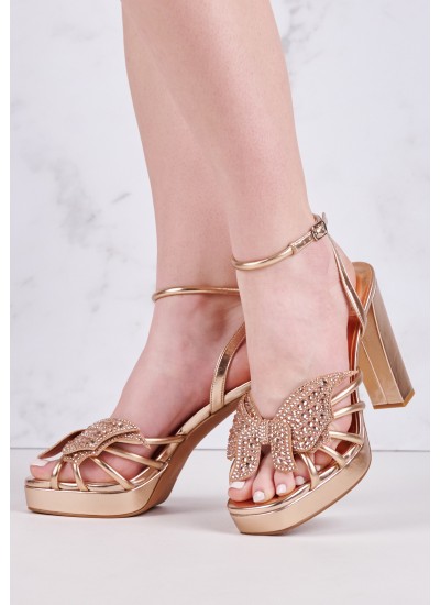 Women Sandals Fantasies Bronze ECOleather Jeffrey Campbell