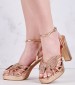 Women Sandals Fantasies Bronze ECOleather Jeffrey Campbell