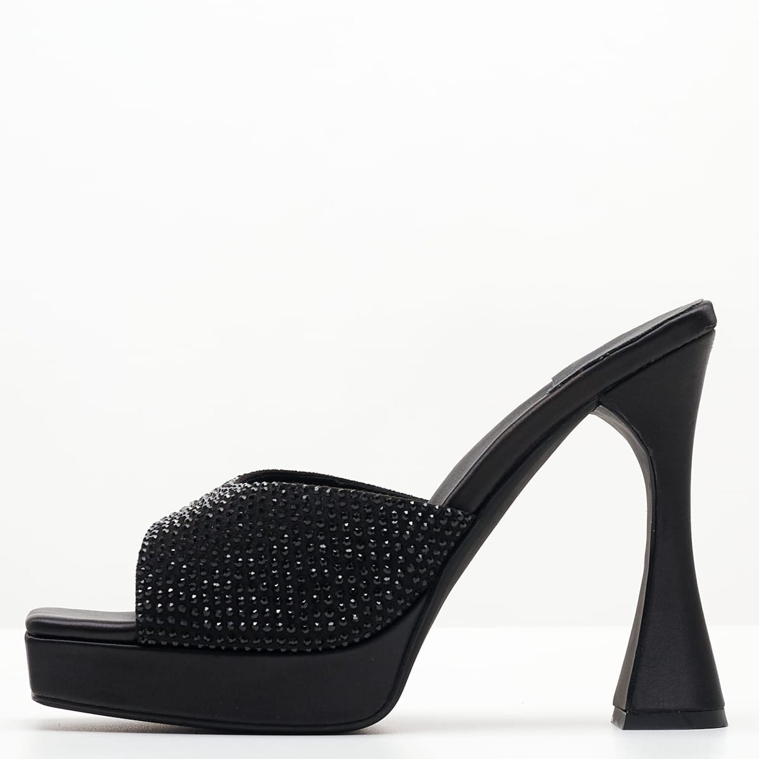 Γυναικεία Mules Hollywood Μαύρο Ύφασμα Jeffrey Campbell