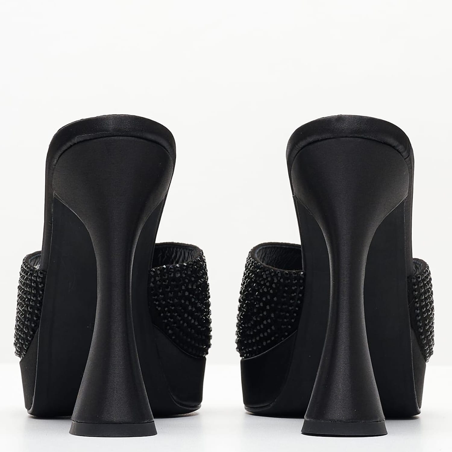 Γυναικεία Mules Hollywood Μαύρο Ύφασμα Jeffrey Campbell Γυναικεία Mules Hollywood Μαύρο Ύφασμα Jeffrey Campbell