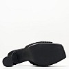 Γυναικεία Mules Hollywood Μαύρο Ύφασμα Jeffrey Campbell Γυναικεία Mules Hollywood Μαύρο Ύφασμα Jeffrey Campbell
