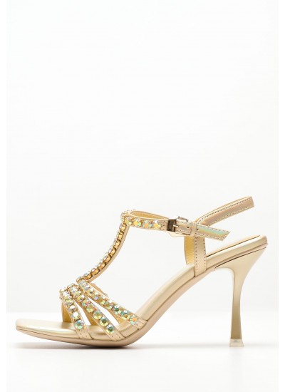 Women Sandals Jwl.T Gold Leather Jeffrey Campbell