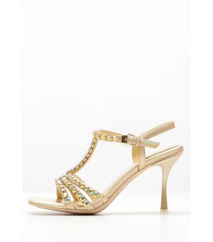 Women Sandals Jwl.T Gold Leather Jeffrey Campbell