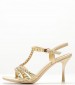 Women Sandals Jwl.T Gold Leather Jeffrey Campbell