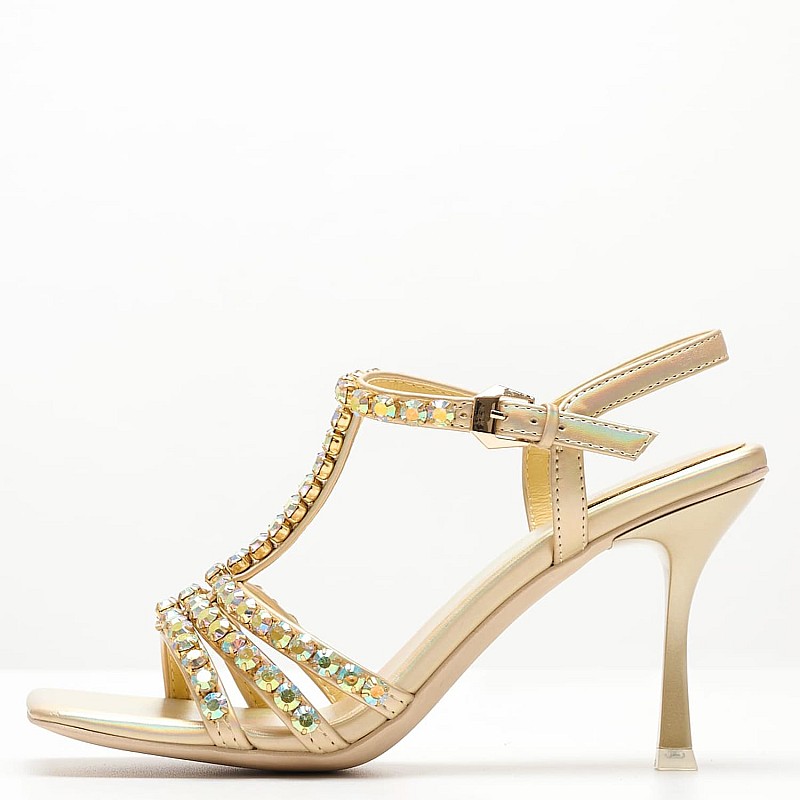 Γυναικεία Πέδιλα Jwl.T Χρυσό Δέρμα Jeffrey Campbell