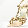 Γυναικεία Πέδιλα Jwl.T Χρυσό Δέρμα Jeffrey Campbell Γυναικεία Πέδιλα Jwl.T Χρυσό Δέρμα Jeffrey Campbell