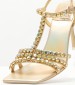 Women Sandals Jwl.T Gold Leather Jeffrey Campbell