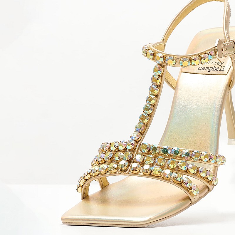 Γυναικεία Πέδιλα Jwl.T Χρυσό Δέρμα Jeffrey Campbell