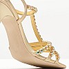 Γυναικεία Πέδιλα Jwl.T Χρυσό Δέρμα Jeffrey Campbell Γυναικεία Πέδιλα Jwl.T Χρυσό Δέρμα Jeffrey Campbell