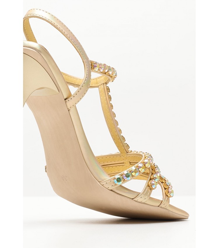 Women Sandals Jwl.T Gold Leather Jeffrey Campbell