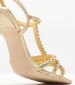 Women Sandals Jwl.T Gold Leather Jeffrey Campbell