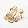 Γυναικεία Πέδιλα Jwl.T Χρυσό Δέρμα Jeffrey Campbell Γυναικεία Πέδιλα Jwl.T Χρυσό Δέρμα Jeffrey Campbell