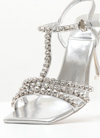 Γυναικεία Παπούτσια Casual Embed.Sneaker Άσπρο Ύφασμα Jeffrey Campbell