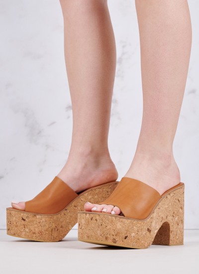 Women Sandal High Mamba.Pat Beige Shiny Leather Jeffrey Campbell