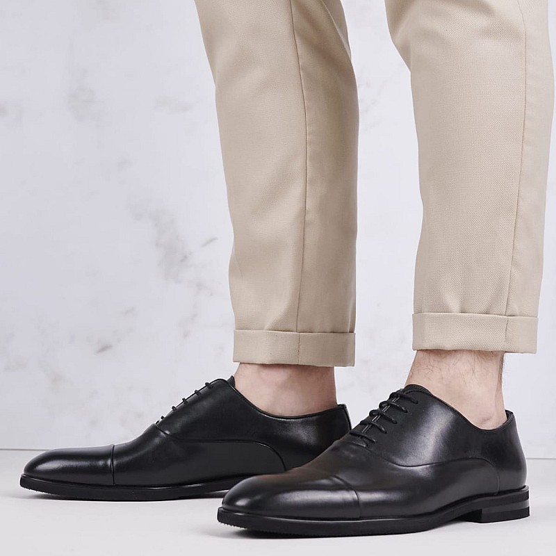 Men Shoes 2310 Black Leather Philippe Lang