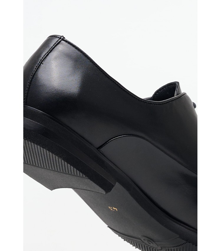Ανδρικά Παπούτσια Δετά 2310 Μαύρο Δέρμα Philippe Lang