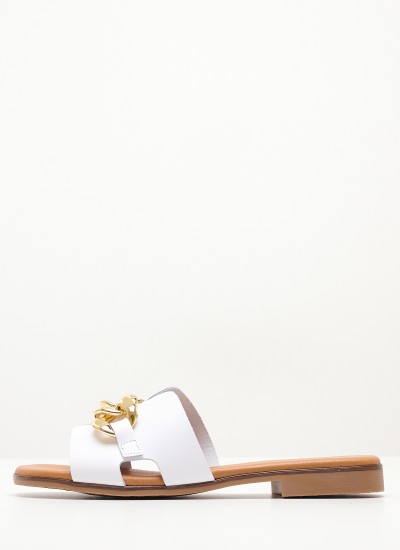 Γυναικεία Flats 3075 Μαύρο Δέρμα Eva Frutos