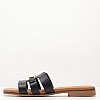 Γυναικεία Flats 3075 Μαύρο Δέρμα Eva Frutos Γυναικεία Flats 3075 Μαύρο Δέρμα Eva Frutos