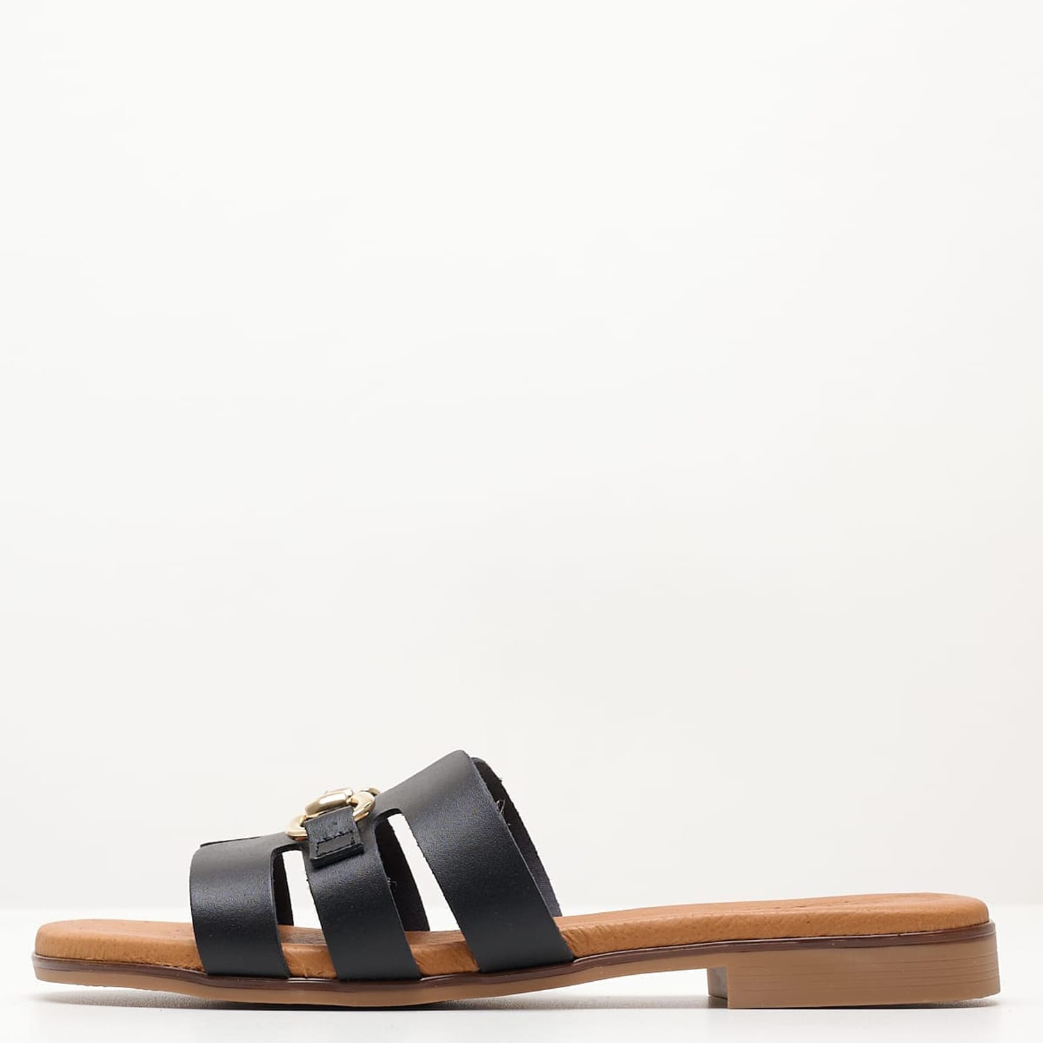 Γυναικεία Flats 3075 Μαύρο Δέρμα Eva Frutos