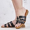 Γυναικεία Flats 3075 Μαύρο Δέρμα Eva Frutos Γυναικεία Flats 3075 Μαύρο Δέρμα Eva Frutos