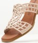 Women Mules 3456 Beige Leather Eva Frutos