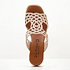 Women Mules 3456 Beige Leather Eva Frutos Women Mules 3456 Beige Leather Eva Frutos