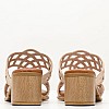 Women Mules 3456 Beige Leather Eva Frutos Women Mules 3456 Beige Leather Eva Frutos