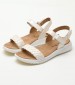 Women Flats 28717 White Leather Caprice