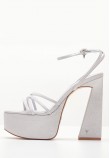Women Sandals Babygirl Silver Leather Windsor Smith