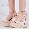 Women Sandals Boulevard Beige Leather Windsor Smith Women Sandals Boulevard Beige Leather Windsor Smith