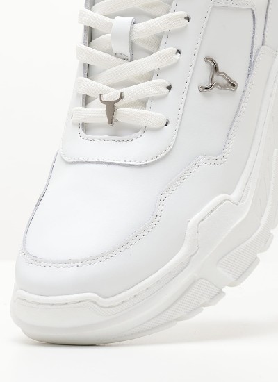 Γυναικεία Παπούτσια Casual Carte Άσπρο Δέρμα Windsor Smith