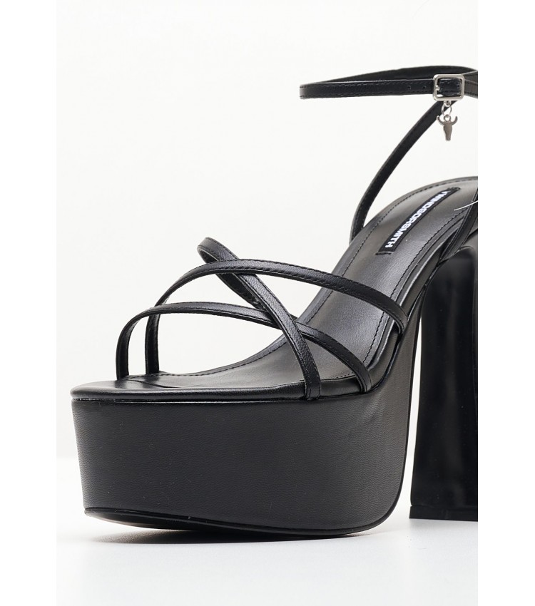 Women Sandals Heartbreak.Le Black Leather Windsor Smith