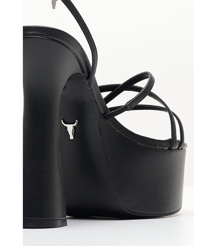 Women Sandals Heartbreak.Le Black Leather Windsor Smith