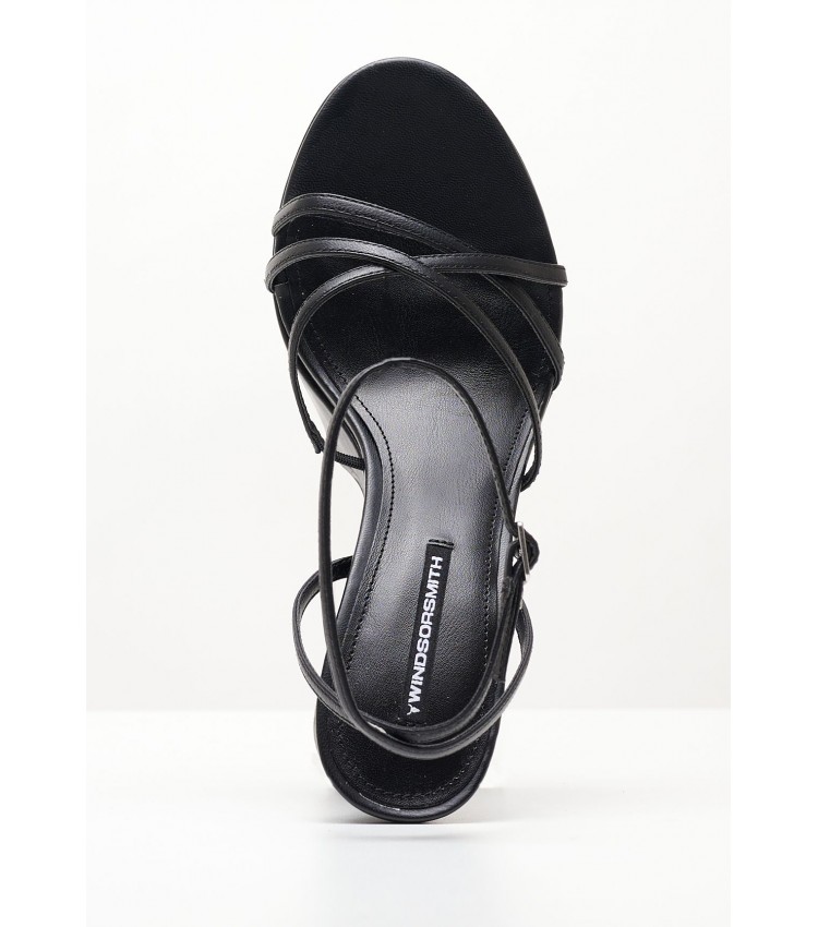 Women Sandals Heartbreak.Le Black Leather Windsor Smith