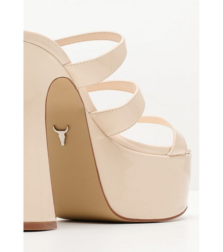 Women Sandals Highness.Pat Beige Leather Windsor Smith